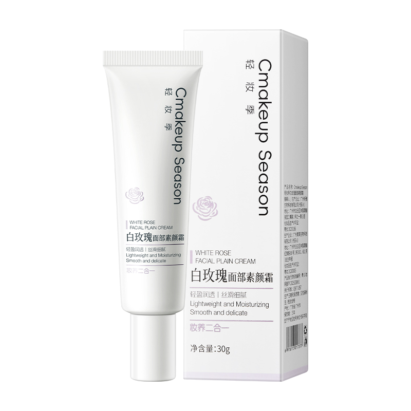 SY10496 Cmakeup Season轻妆季白玫瑰面部素颜霜30g（玫瑰白色款）