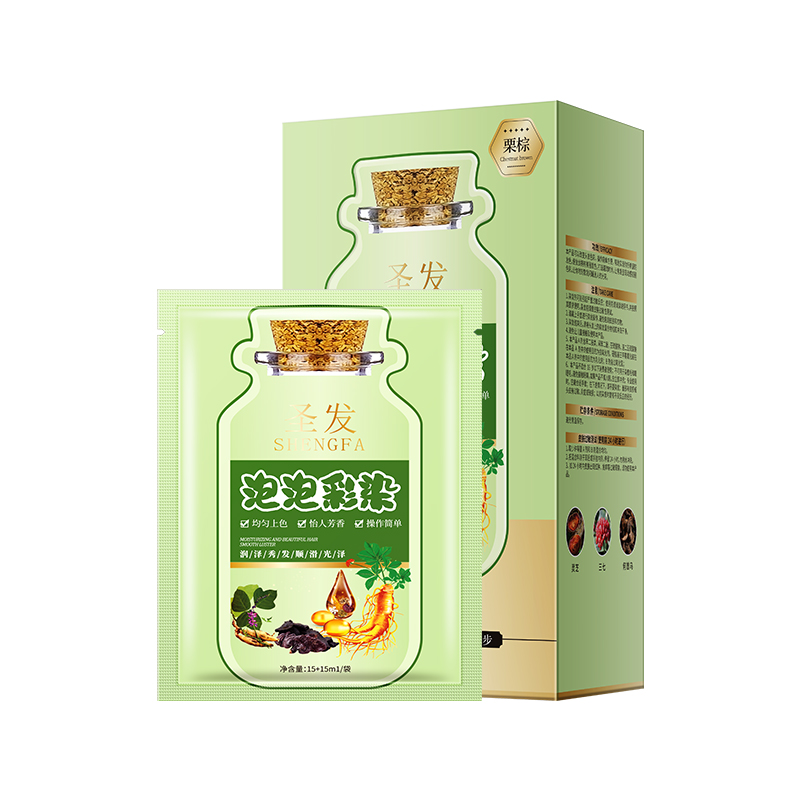 LS101449 圣发染发膏（栗棕）（15ml+15ml）*10袋